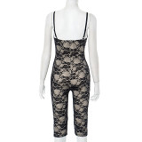 Lace Camisole Bow Jumpsuit MXBF-K25RP041