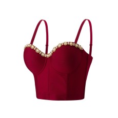 Gold Chain Steel Ring Sling Tank Top GPBY-6333