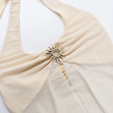 Sexy Halterneck Mesh Tank Tops FL-JY25013PFO