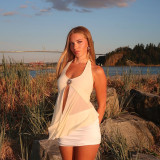 Sexy Halterneck Mesh Tank Tops FL-JY25013PFO