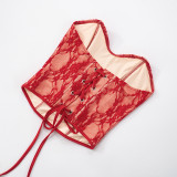 Sexy Lace See Through Two Piece Pants Set GDSF-D25ST124