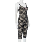 Lace Camisole Bow Jumpsuit MXBF-K25RP041