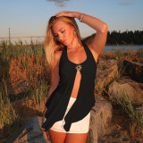 Sexy Halterneck Mesh Tank Tops FL-JY25013PFO