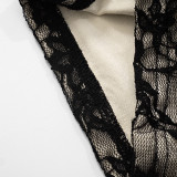 Lace Camisole Bow Jumpsuit MXBF-K25RP041