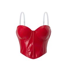 PU Leather Erotic Tank Top Shapewear GPBY-6332