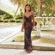 Leopard Print Contrast Color Backless Maxi Dress FL-WQ25100PFO