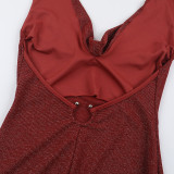 Sexy Hooded Backless Beach Maxi Dress FL-WQ25118MHO