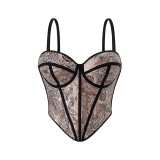Sexy Printed Camisole Lingerie Tank Top GPBY-6317