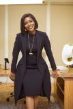 Plus Size Lapel Split Blazer Vest Dress Two Piece Set NY-3370