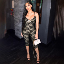 Lace Camisole Bow Jumpsuit MXBF-K25RP041