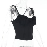 Solid Color Sleeveless Sling Vest FL-JY25069PFO
