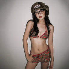 Tie-Dye Printed Bikini 3-Piece Swimsuit XEF-K25S70099