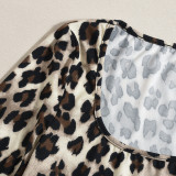 Square Neck Leopard Print Jumpsuit GFRT-060015JBL