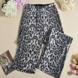 Leopard Print Sequin Straight Pants GFRT-060014PBL