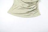 Solid Color Slash Neck Sleeveless Tops XEF-K25L69818