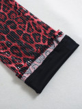 Leopard Print Sequin Straight Pants GFRT-060014PBL
