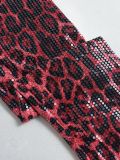 Leopard Print Sequin Straight Pants GFRT-060014PBL