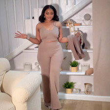 Plus Size Pearl Lapel Blazer Three Piece Pants Set NY-3613