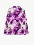 Long Sleeve Lapel Loose Print Shirt SH-391317