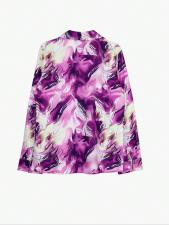 Long Sleeve Lapel Loose Print Shirt SH-391317
