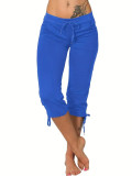 Bow Solid Color Casual Pants GCNF-5791