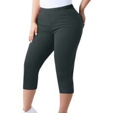Plus Size Solid Color Seventh Pants GYZY-6662