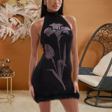 Hot Drill Sleeveless Sljm Mini Dress CYA-901840