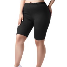 Plus Size Solid Color Fifth Pants GYZY-6663