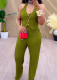 Casual Single-breasted Sleeveless Two-piece Suit OMY-11077