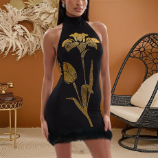 Hot Drill Sleeveless Sljm Mini Dress CYA-901840