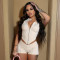 Solid Color Zipper Sleeveless Two Piece Short Set YWXS-XS-K25ST049