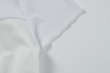 Solid Color Short Sleeve Pleated Maxi Dress GWSD-D1994539