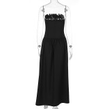 Wrap Sexy Pleated Maxi Dress GWSD-D1994391
