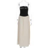 Wrap Sexy Pleated Maxi Dress GWSD-D1994391