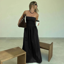Wrap Sexy Pleated Maxi Dress GWSD-D1994391