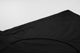 Hollow Out Slash Shoulder Maxi Dress GWSD-D1994401