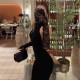 Solid Color Sleeveless Backless Maxi Dress GWSD-D1994452