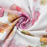 Halter Print Slim Off Shoulder Maxi Dress GWSD-D1992152