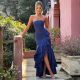 Off Shoulder Irregular Maxi Dress GWSD-D1992886