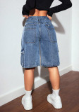 Casual Loose Denim Straight Short SH-391385