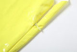 Solid Color Sleeveless Zipper Mini Dress DLSF-K25D70152