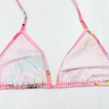 Printed Bikini Swimsuit 3 Piece Set Without Headscarf CYA-901773
