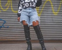 Tassel Holes Denim Short LSD-2419