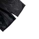 Casual Leather Solid Color Fifth Pants LSD-2400