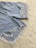 Tassel Holes Denim Short LSD-2419