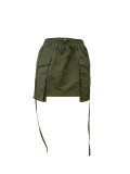 Zipper Solid Color Sexy Mini Skirt LSD-2424