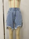 Tassel Holes Denim Short LSD-2419