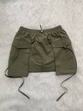 Zipper Solid Color Sexy Mini Skirt LSD-2424