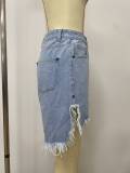 Tassel Holes Denim Short LSD-2419
