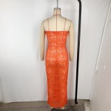 Lace See Through Slim Tube Top Dress GPBY-DR946